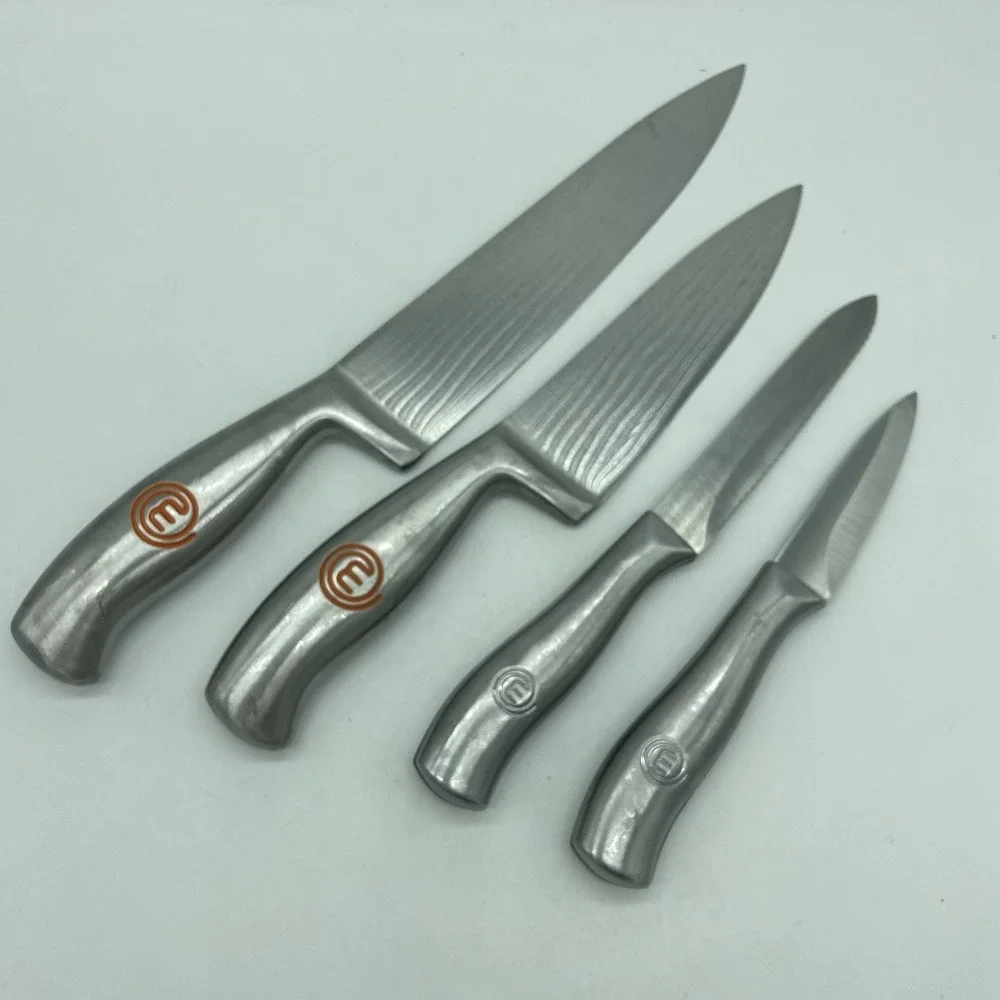 MasterChef Knife Set 4pc Stainless Steele Chef Utility Paring‎ Modern Kitchen